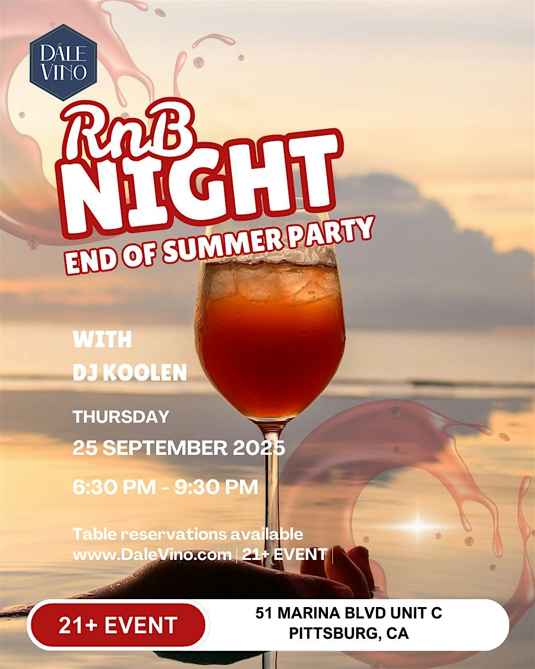 R&B Night - End of Summer Party, 25 September | Event in Pittsburg | AllEvents
