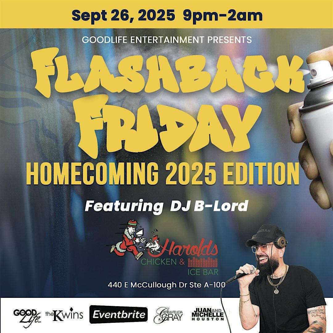 Flashback Friday “Homecoming 2025 Edition”, 26 September | Event in Charlotte | AllEvents