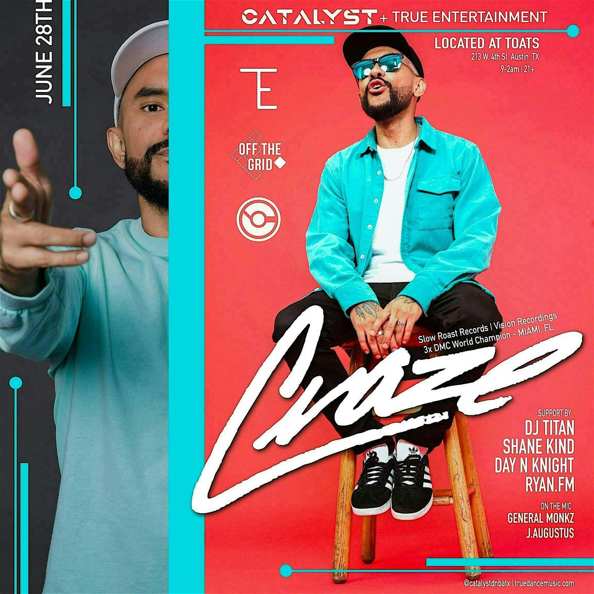 Catalyst + True Entertainment Present: DJ CRAZE, 28 June | Event in Austin | AllEvents