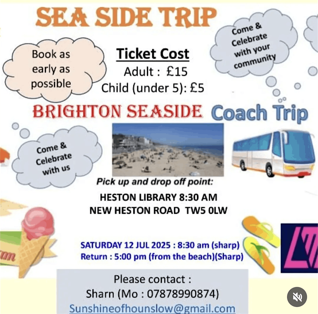 Seaside Trip to Brighton!, 12 July | Event in Heston | AllEvents