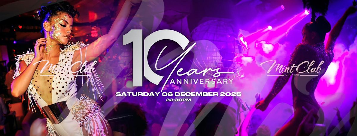 10 Years of Mint - Anniversary Gala Party, 6 December | Event in München | AllEvents