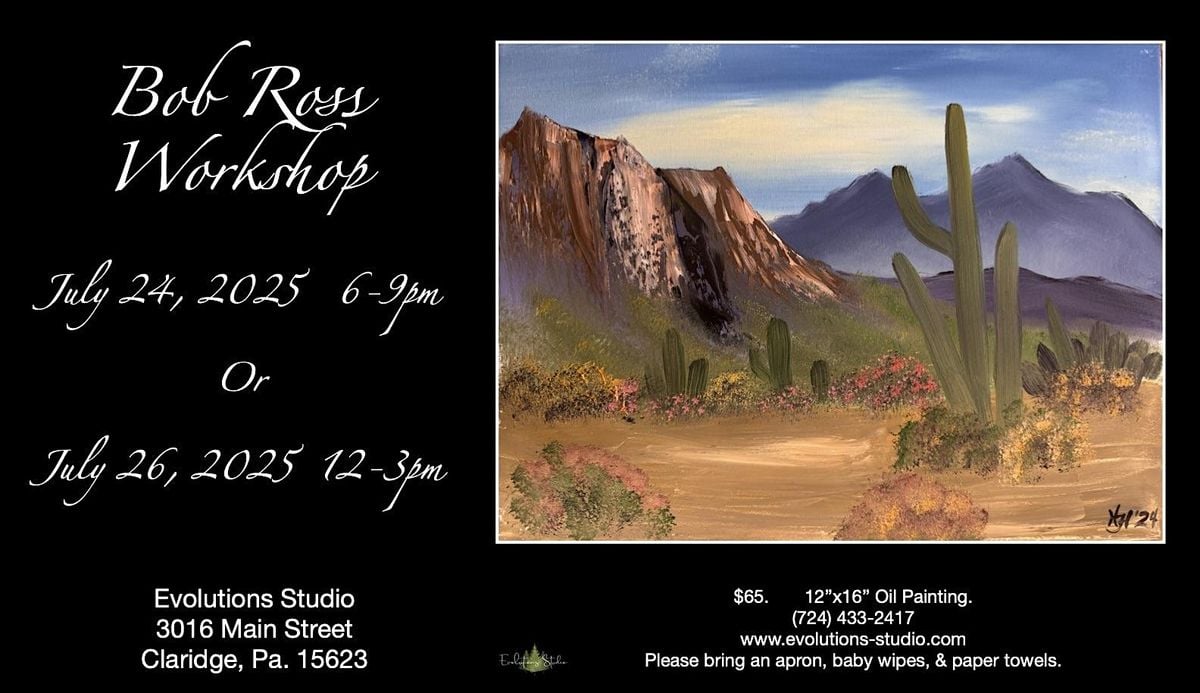 Desert Hues - July 26, 2025 - Bob Ross Workshop, 26 July | Event in Claridge | AllEvents