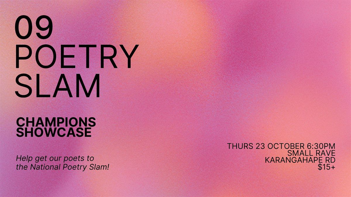 09 Poetry Slam: Champions Showcase