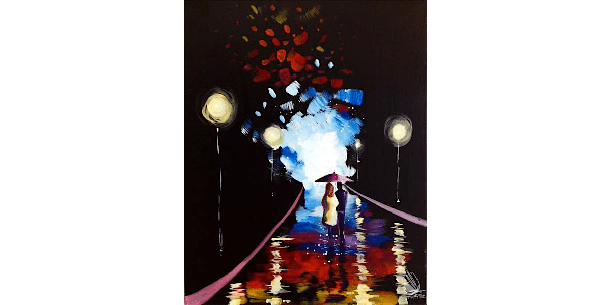 Romantic Rainy Night Stroll - Paint and Sip in Austin | Classpop!™, 4 September | Event in Austin | AllEvents