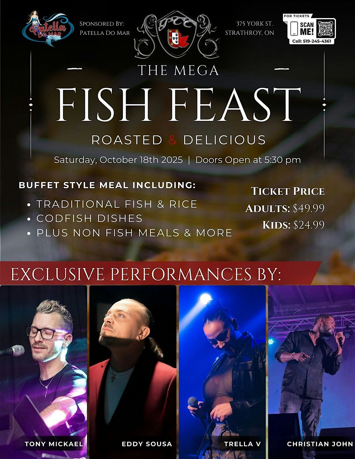 The Mega Fish Feast – Strathroy’s Favorite Food & Music Celebration, 18 October | Event in Strathroy