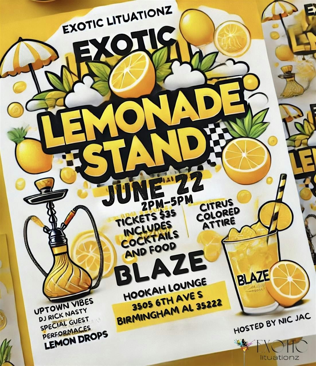 Exotic Lemonade Stand, 22 June | Event in Birmingham | AllEvents