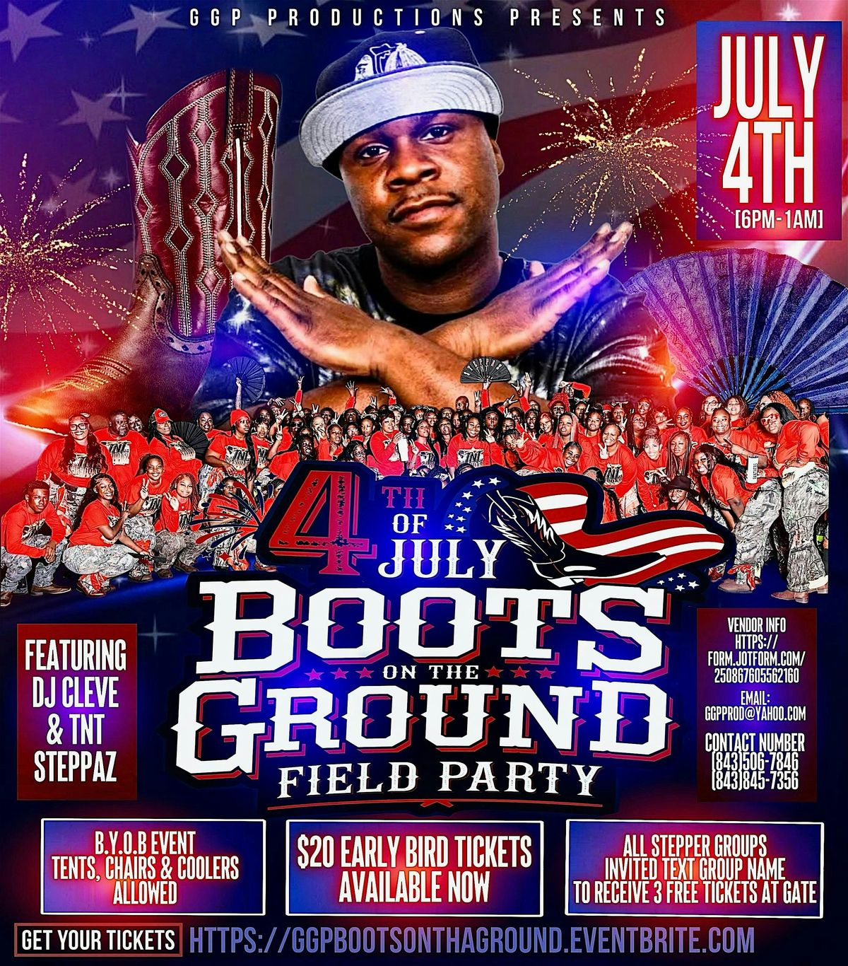 4th of July Boots On Tha Ground Field Party, 4 July | Event in Hamer | AllEvents