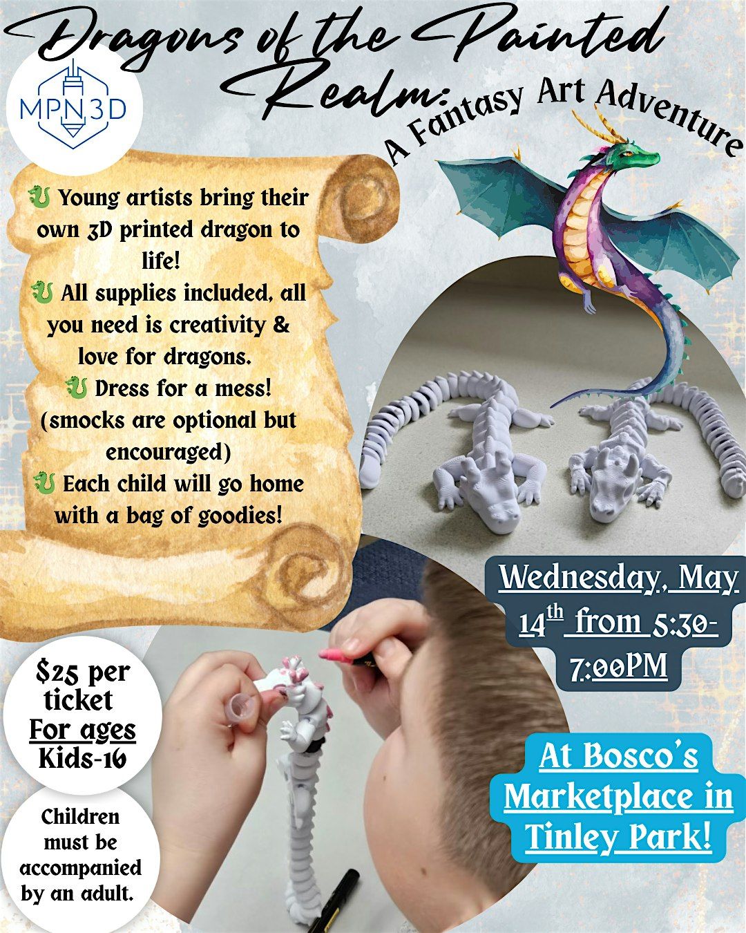 Dragons of the Painted Realm, 14 May | Event in Tinley Park | AllEvents