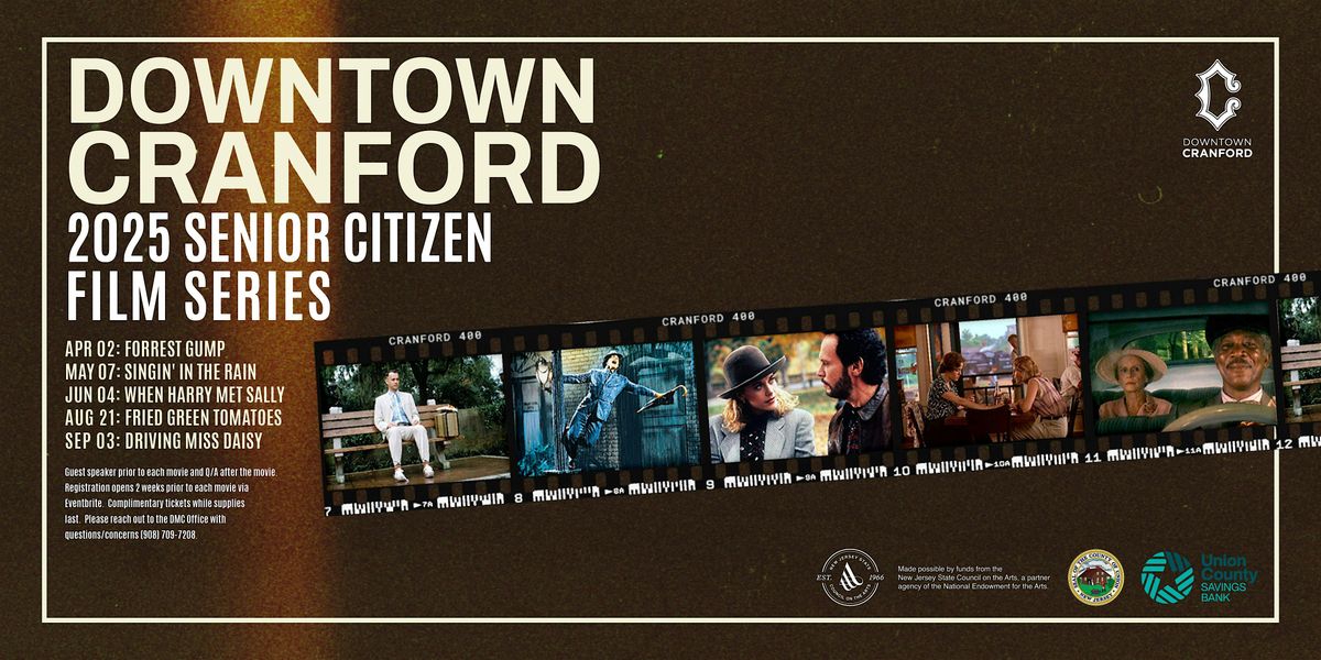 Downtown Cranford Senior Citizen Film Series - Fried Green Tomatoes, 21 August | Event in Cranford | AllEvents