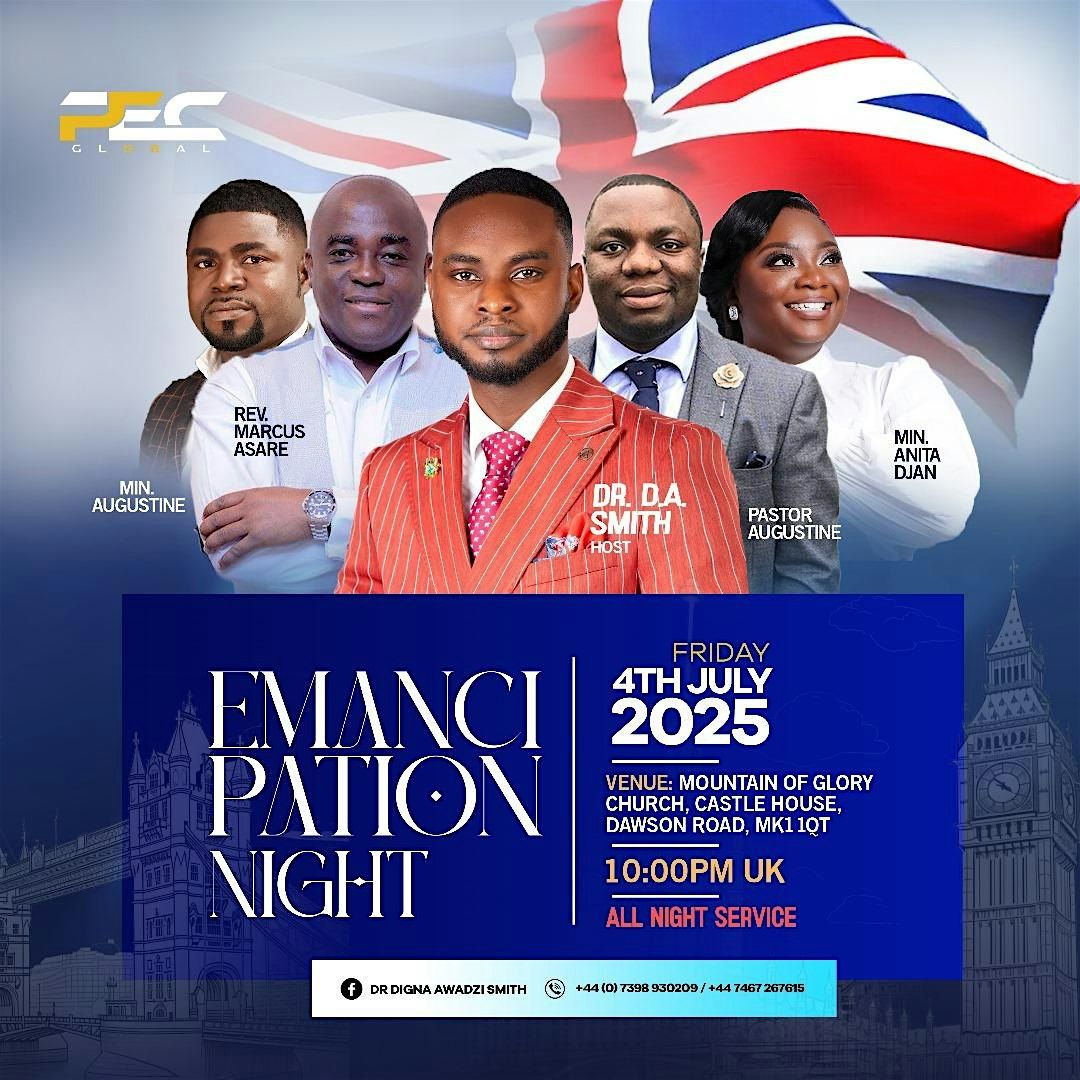 EMANCIPATION NIGHT, 4 July | Event in Bletchley | AllEvents