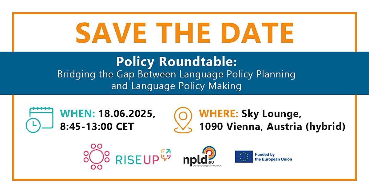 Policy Roundtable (RISE UP & NPLD), 18 June | Event in Wien | AllEvents