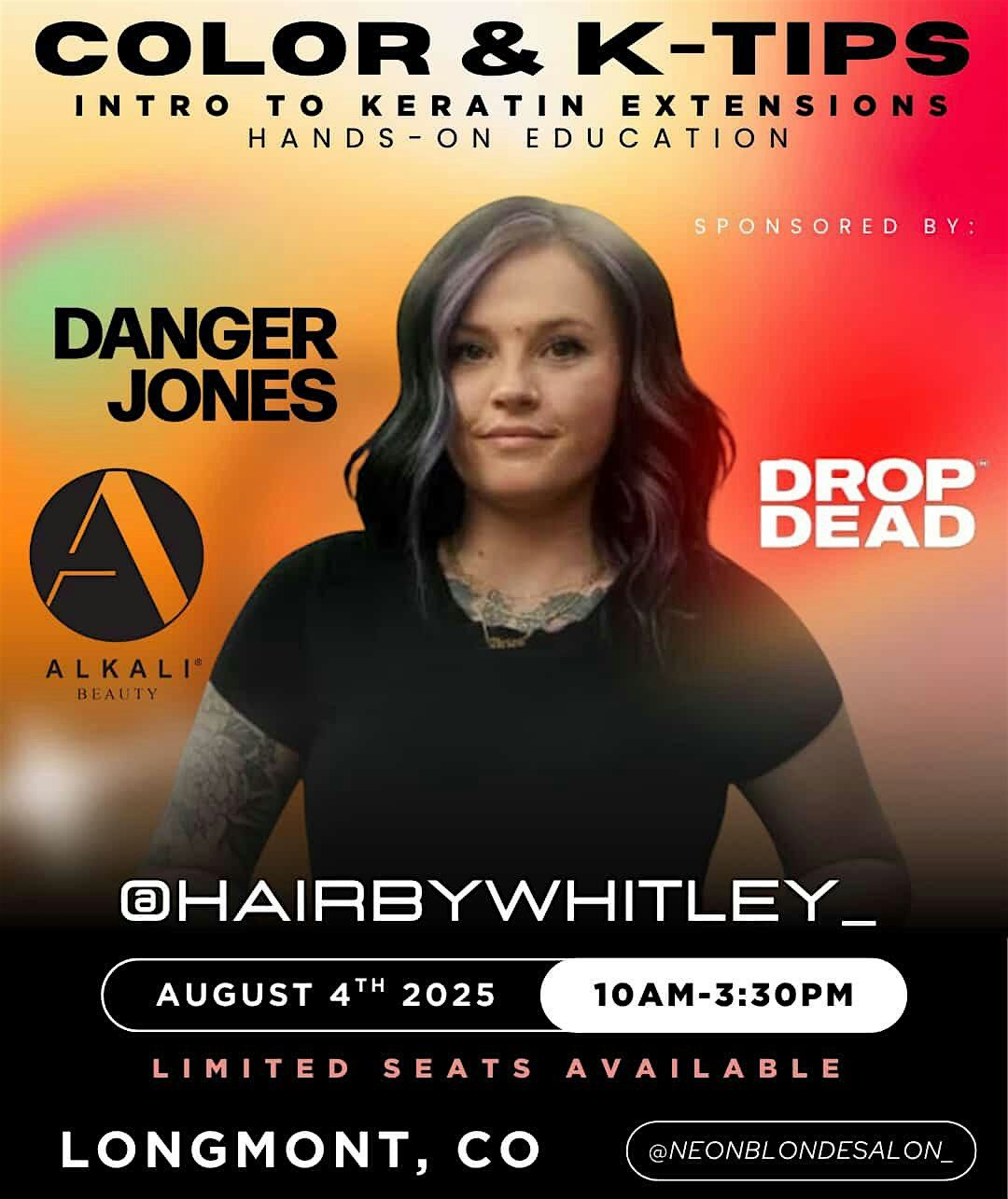 Color & Ktips, 4 August | Event in Longmont | AllEvents