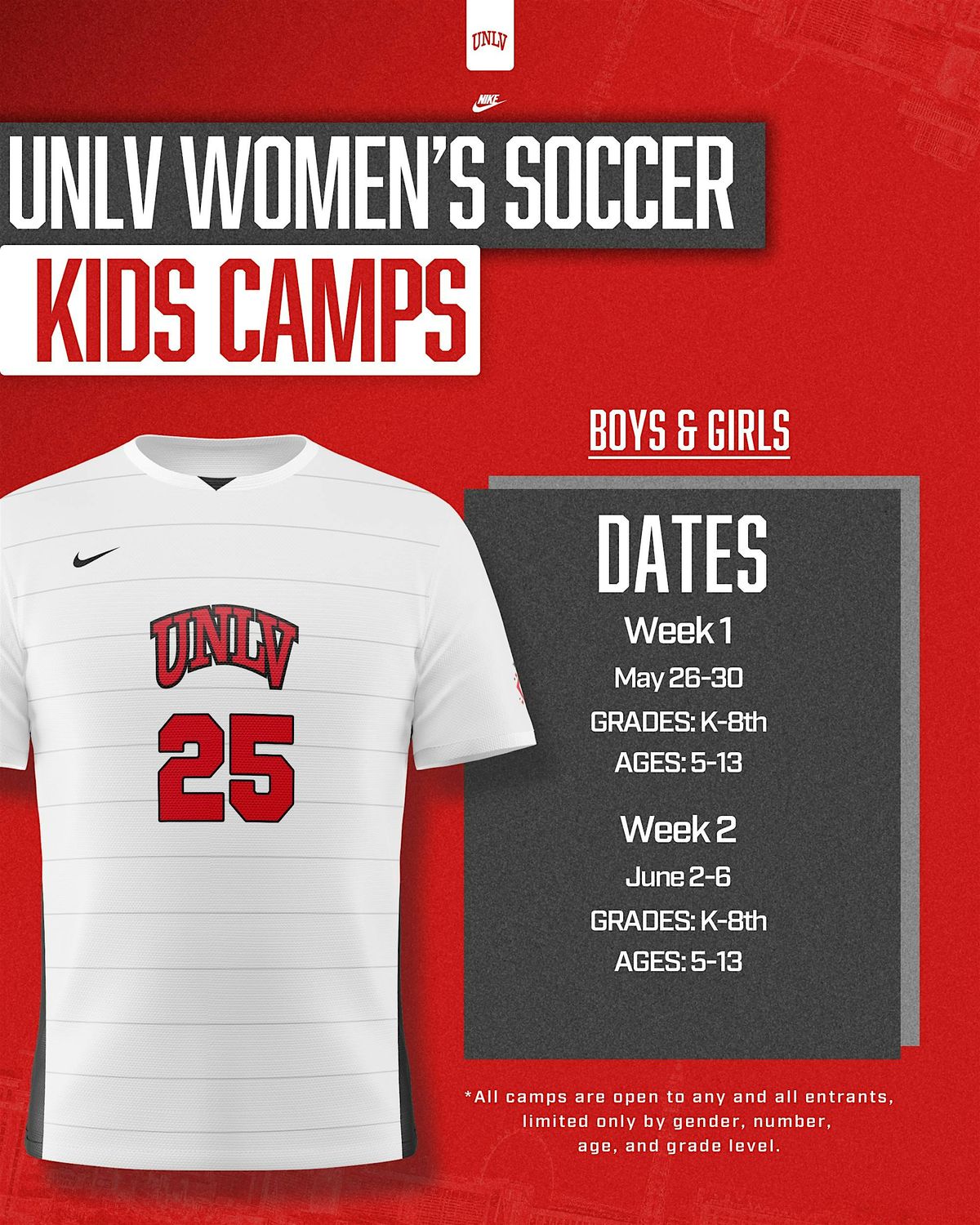 UNLV Women’s Soccer Kids Camp | Event in Las Vegas | AllEvents