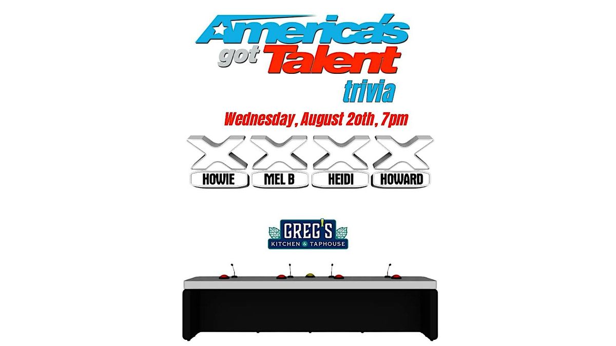 America’s Got Talent Trivia at Greg’s Kitchen & Taphouse, 20 August | Event in Denver | AllEvents