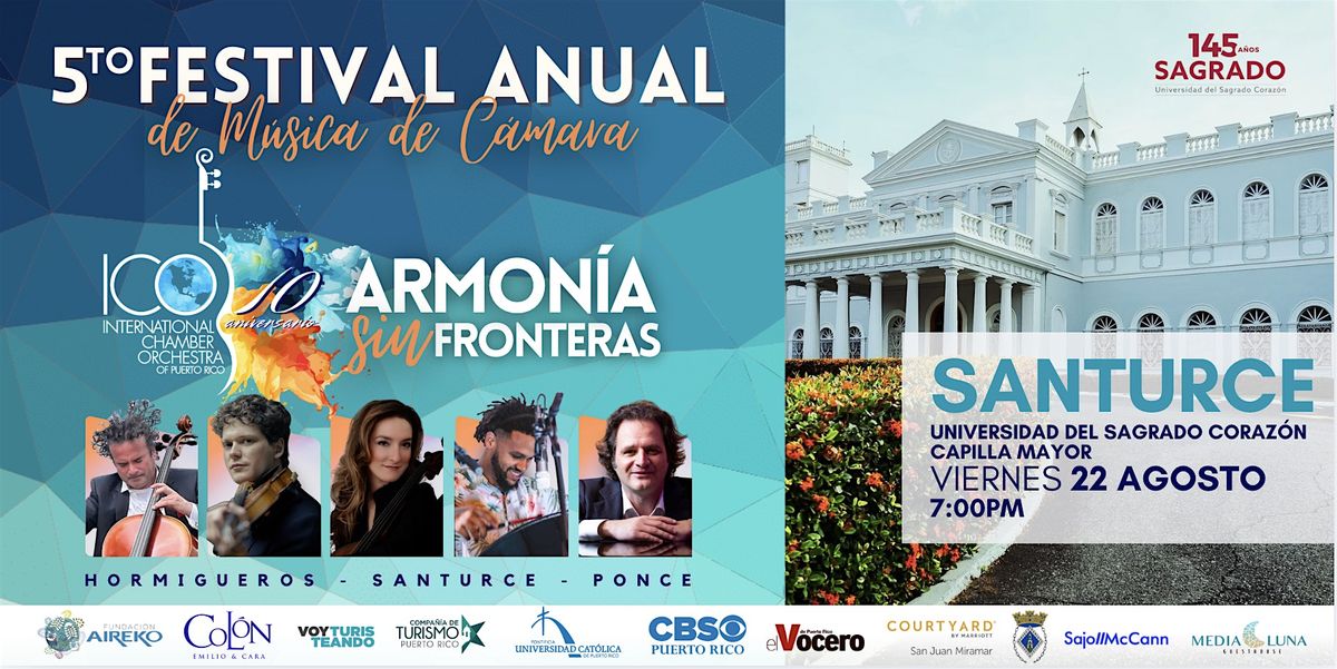 SAGRADO CORAZÓN |  5to Festival Anual de Música de Camara, 22 August | Event in San Juan | AllEvents