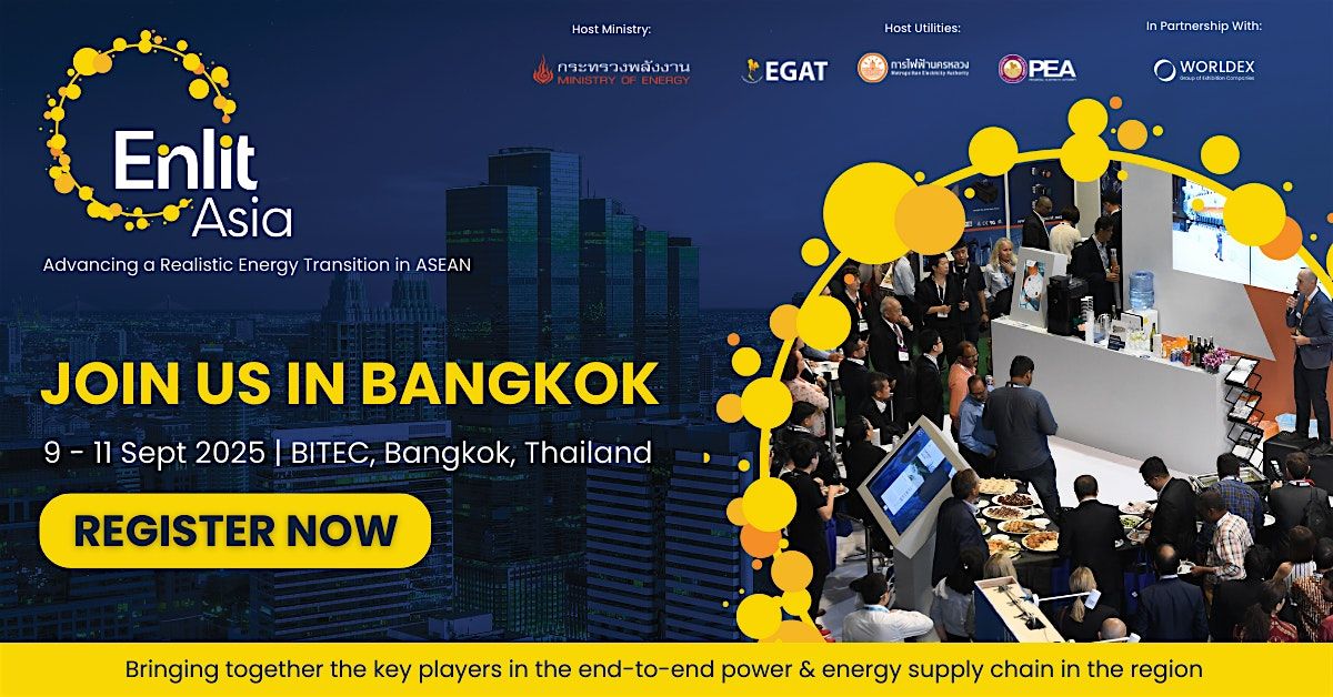 Enlit Asia 2025, 9 September | Event in Khet Bang Na | AllEvents