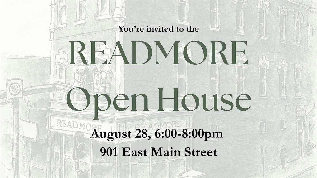Readmore Open House, 28 August | Event in Richmond | AllEvents