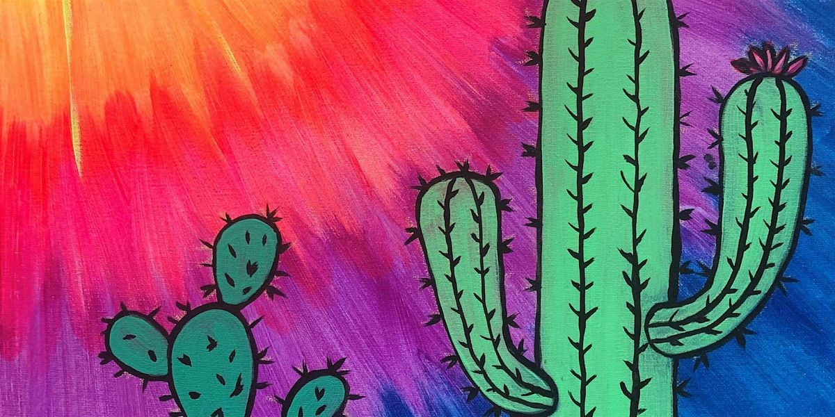 Sun Kissed Cactus - Paint and Sip by Classpop!™, 27 June | Event in Gilbert | AllEvents