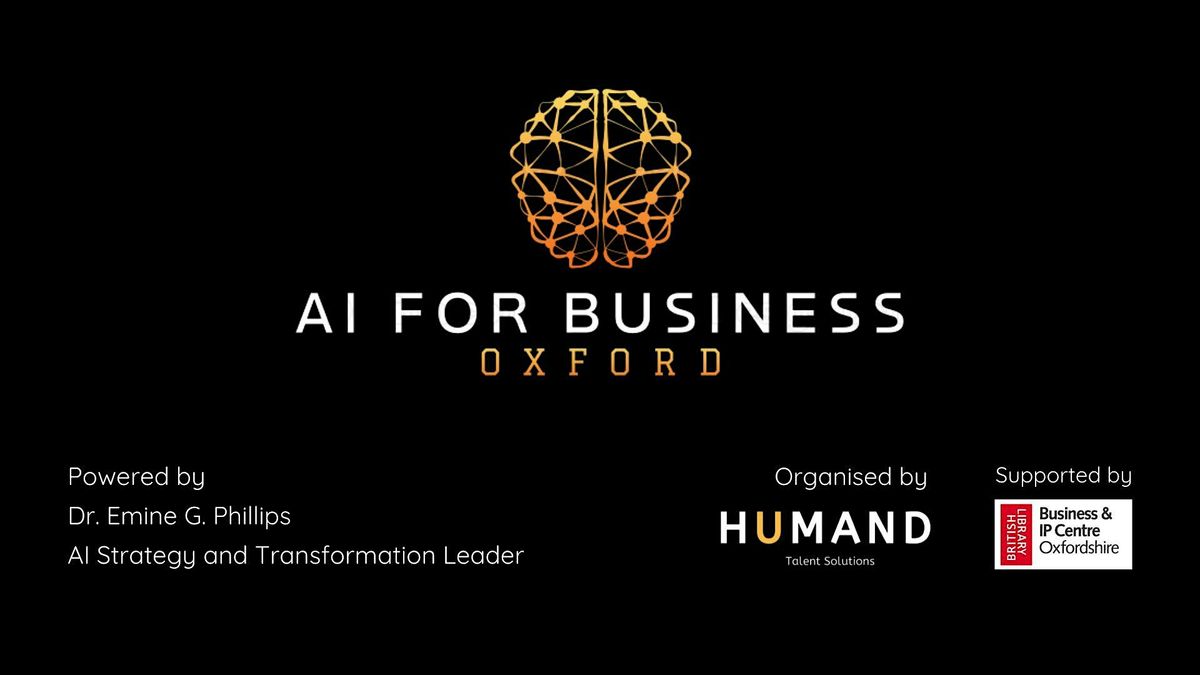 23rd October: AI for Business, 23 October | Event in Westgate | AllEvents