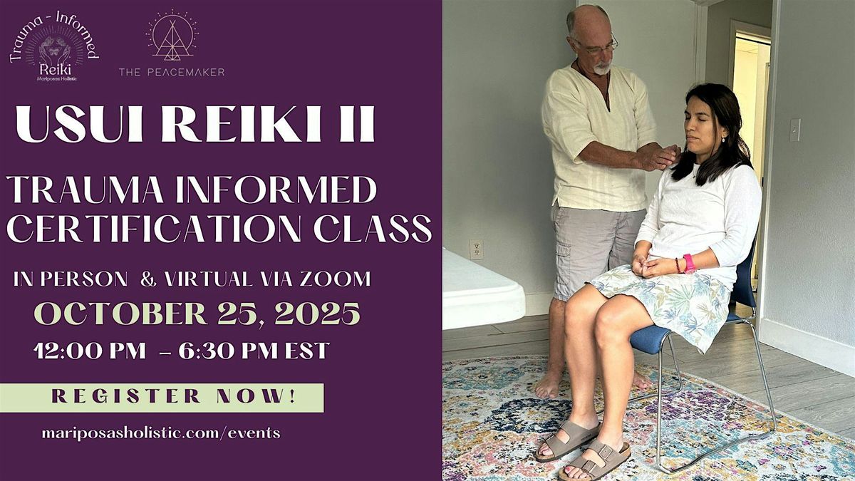 Trauma-Sensitive Usui Reiki Level 2 Certification, 25 October | Event in Miami | AllEvents