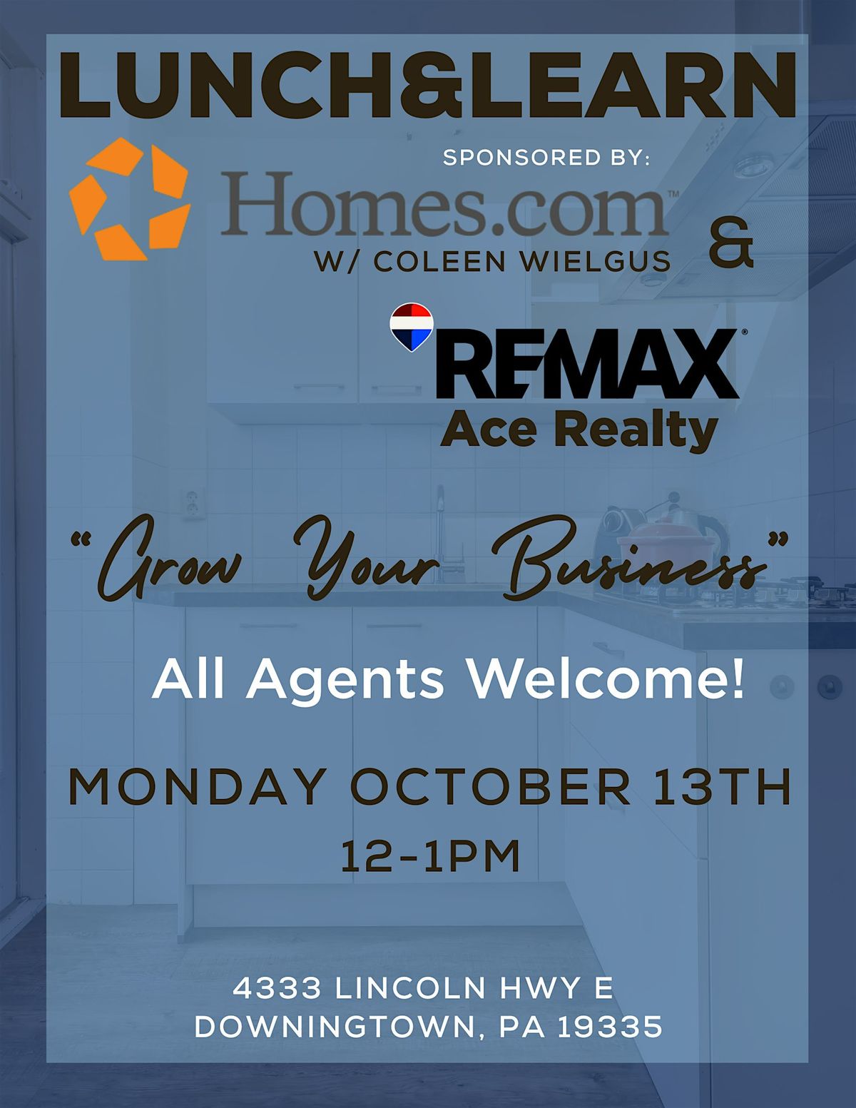 Lunch and Learn with Homes. Com, 13 October | Event in Downingtown | AllEvents