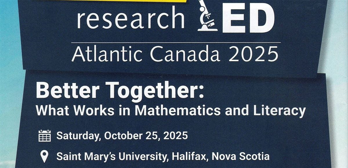 researchED Atlantic Canada 2025 - Halifax, Nova Scotia, 25 October | Event in Halifax | AllEvents