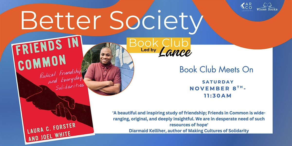 Better Society Book Club, 8 November | Event in Dallas | AllEvents