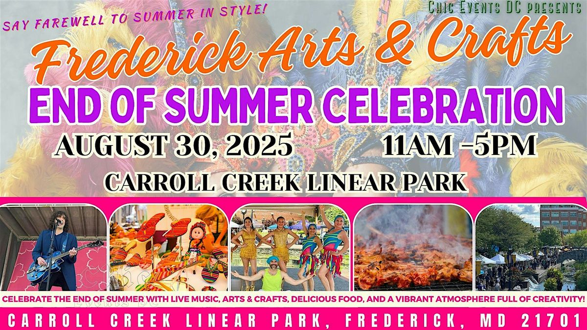 Frederick End Of Summer Celebration @ Carroll Creek Park, 30 August | Event in Frederick | AllEvents