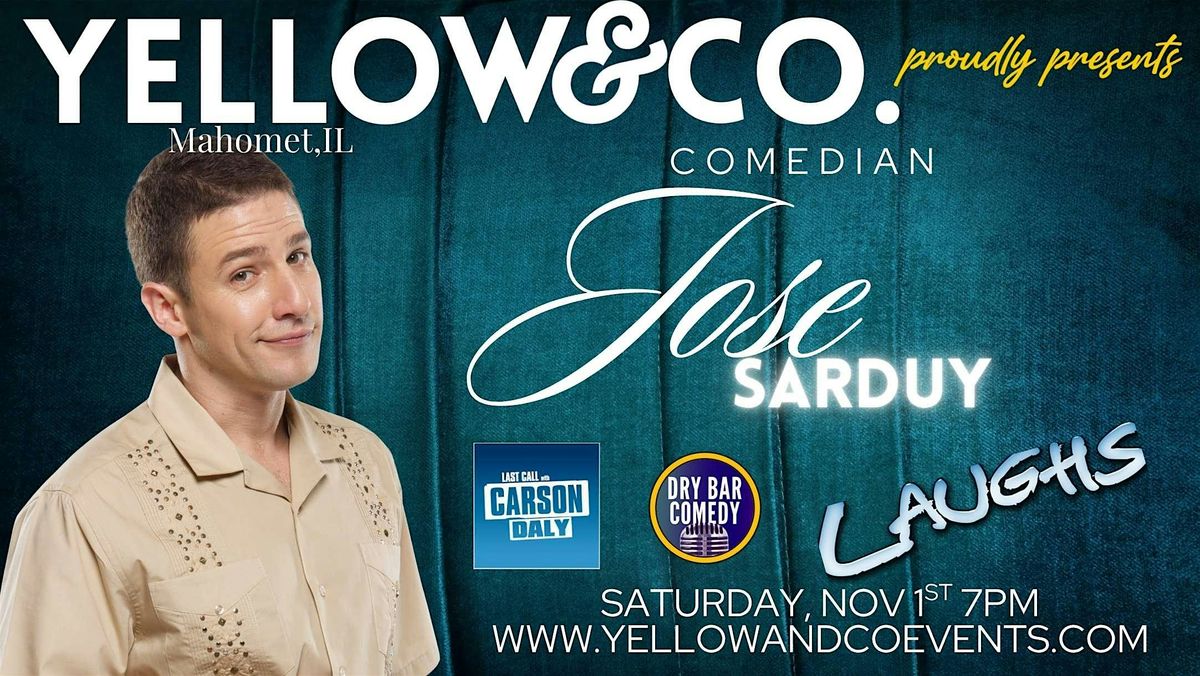 Yellow and Co. presents Comedian Jose Sarduy, 1 November | Event in Mahomet | AllEvents