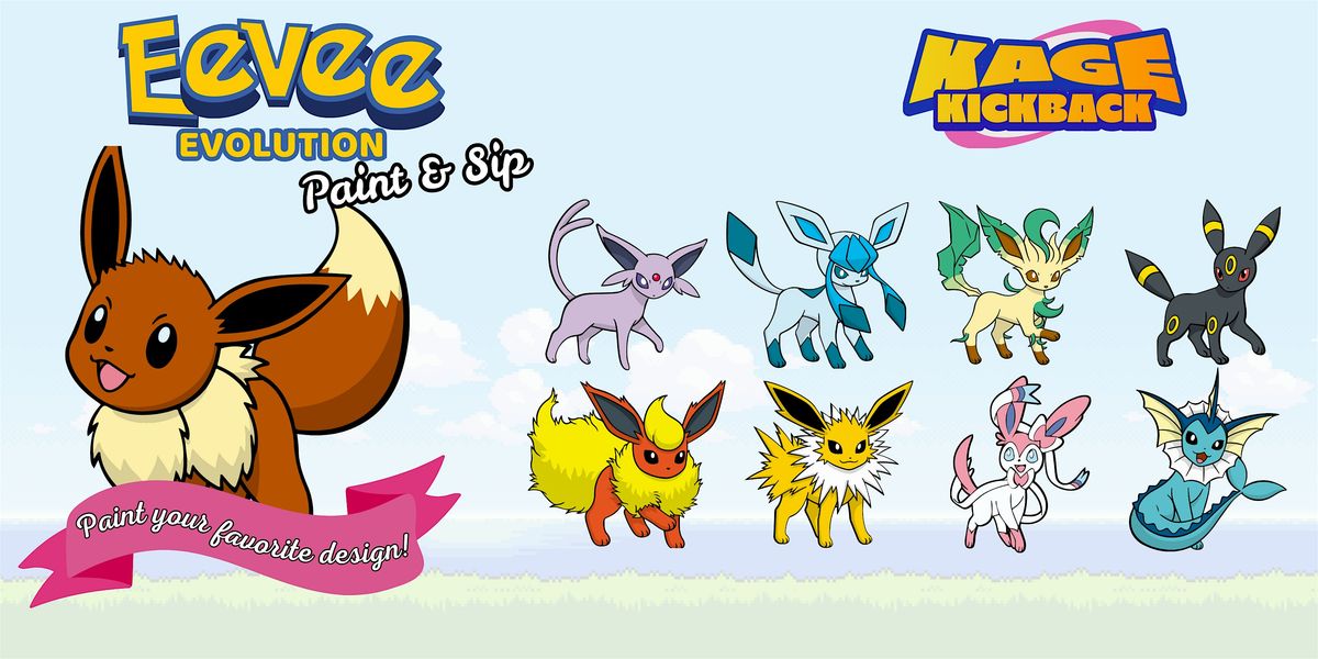 Eeveelution  Paint & Sip | Board & Video Games - Pokemon, 6 September | Event in New York | AllEvents