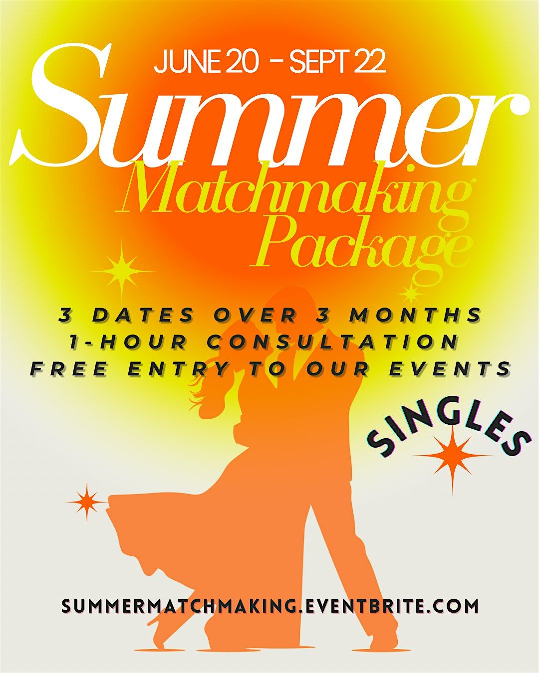Summer Matchmaking Package for Singles Ages 21 and up, 22 September | AllEvents
