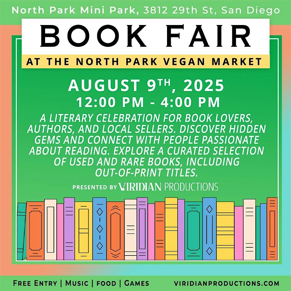North Park Book Fair, 9 August | Event in San Diego | AllEvents