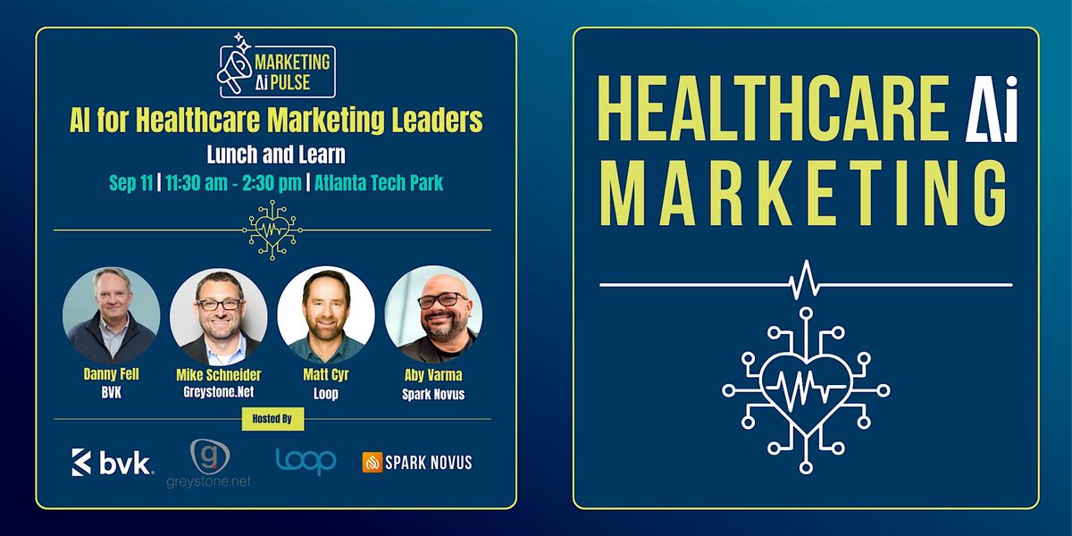 Lunch and Learn: AI for Healthcare Marketing Leaders, 11 September | Event in Peachtree Corners | AllEvents