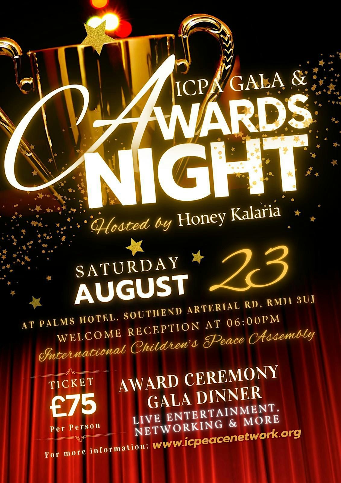 ICPA  Gala & Awards Evening 2025, 23 August | Event in Hornchurch | AllEvents