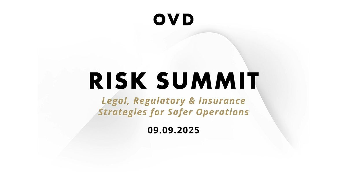Risk Summit: Legal, Regulatory & Insurance Strategies for Safer Operations, 9 September | Event in Lansing