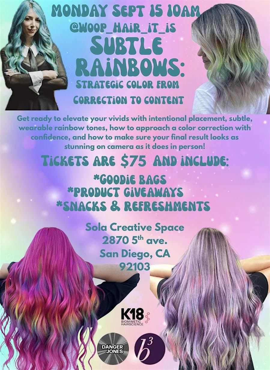 Subtle Rainbows: Strategic color from correction to content, 15 September | Event in San Diego | AllEvents