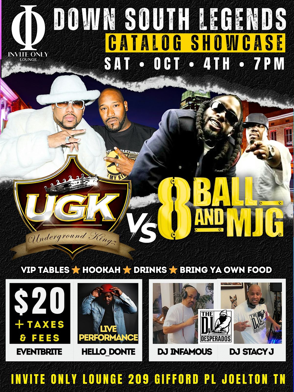 UGK Vs 8Ball & MJG Catalog Showcase!, 4 October | Event in Nashville | AllEvents