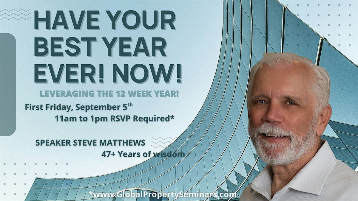 12-Week Year Kickoff: First Friday Power Session, 5 September | Event in Las Vegas | AllEvents