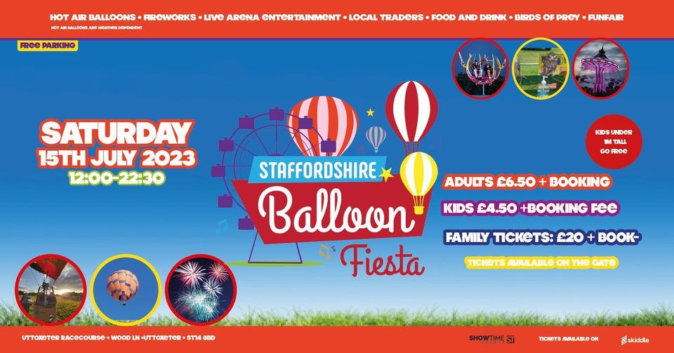 Staffordshire Balloon Fiesta 2025, Uttoxeter Race Course, Burton Upon