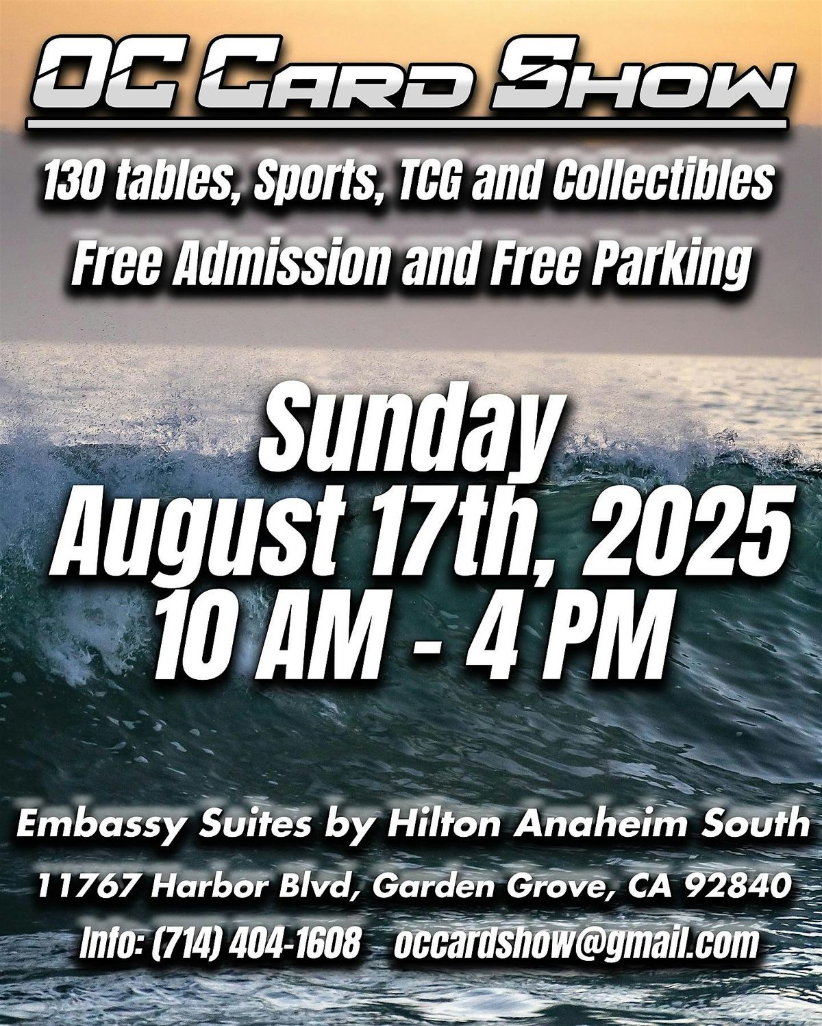 OC Card Show August 17th, 17 August | Event in Garden Grove | AllEvents