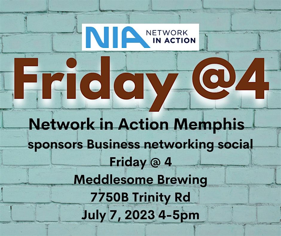 Friday@4 Greater Memphis Area Business Networking, Oct 24, 2025, 24 October | Event in Memphis | AllEvents