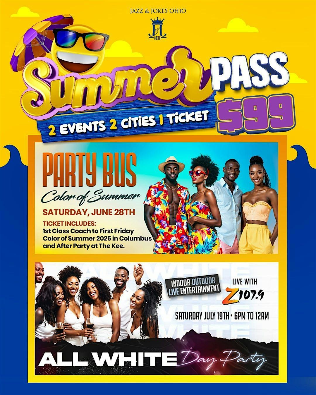 Jazz & Jokes Ohio's SUMMER PASS 25', 28 June | Event in Columbus | AllEvents