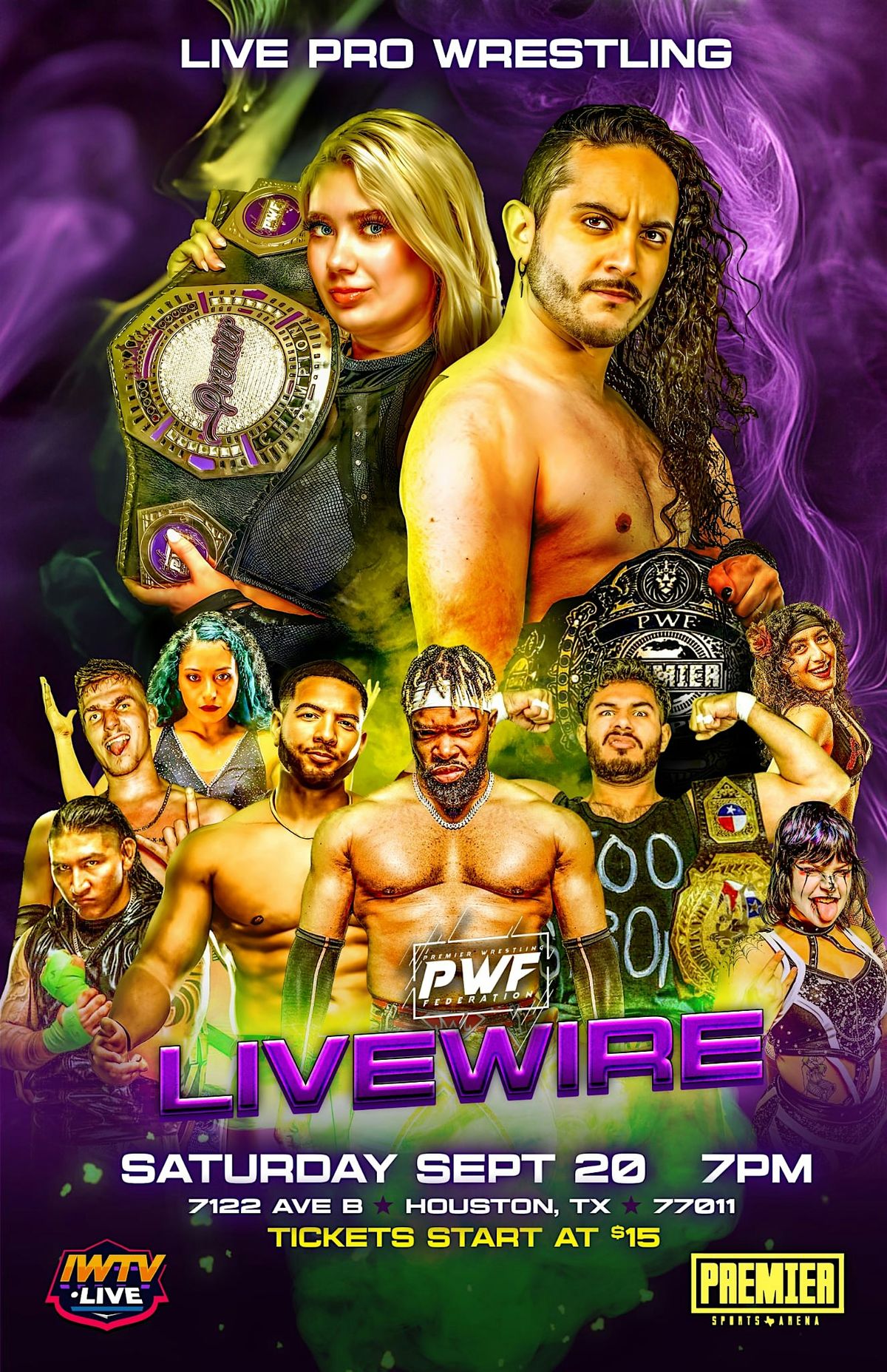 PWF LIVEWIRE SEPTEMBER 20TH, 20 September | Event in Houston | AllEvents