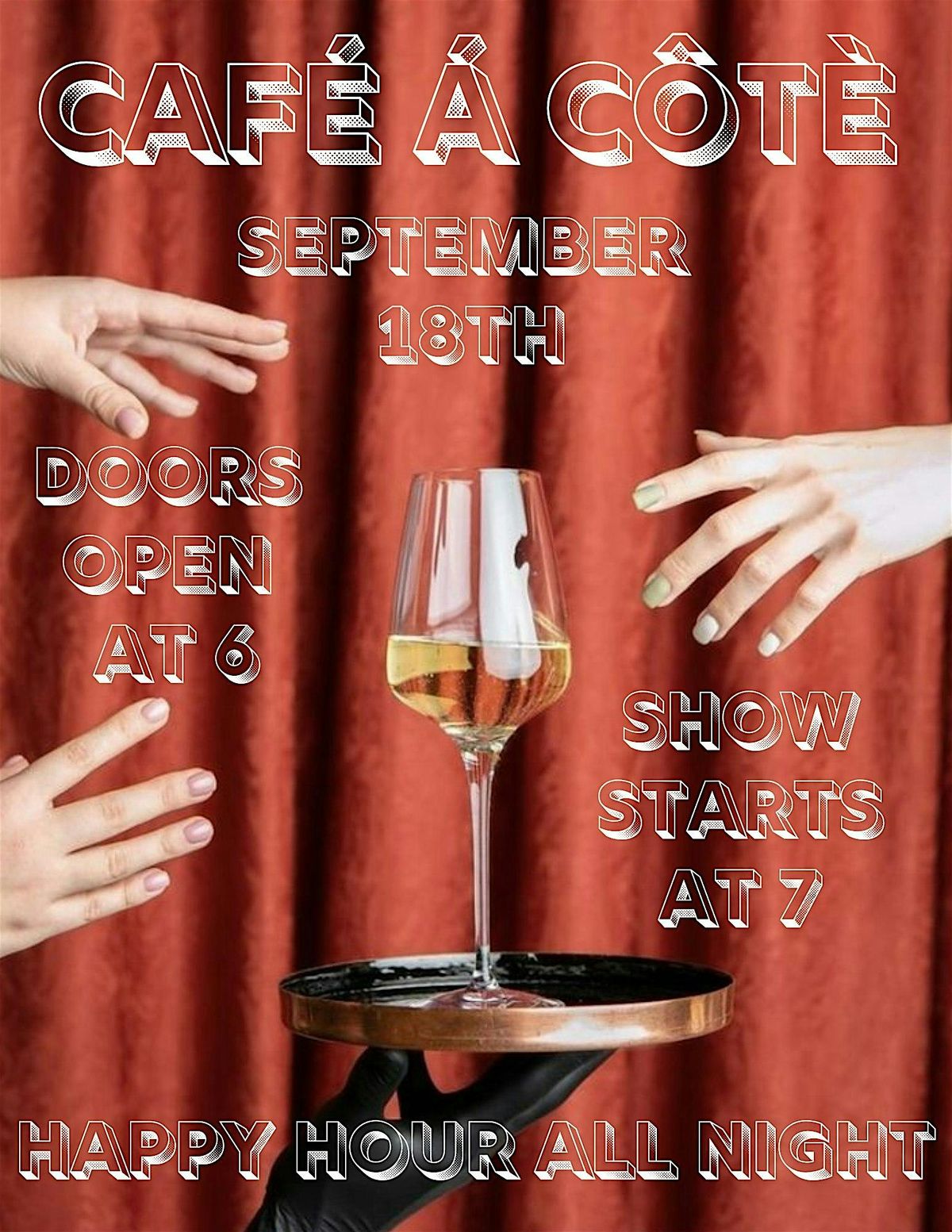Copy of Comedy at Café À Côté, 18 September | Event in Sacramento | AllEvents