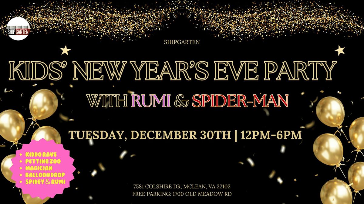 Kids New Years Eve Party with Rumi and Spider-Man, 30 December | Event in Mclean | AllEvents