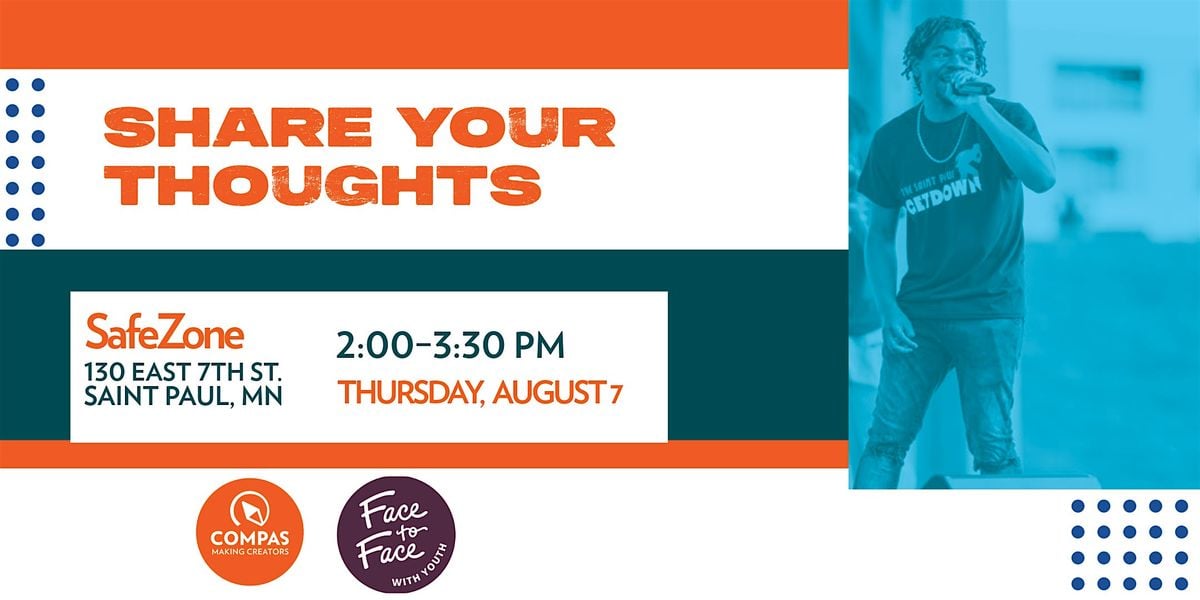 SafeZone/COMPAS Youth Conversation, 7 August | Event in Saint Paul | AllEvents