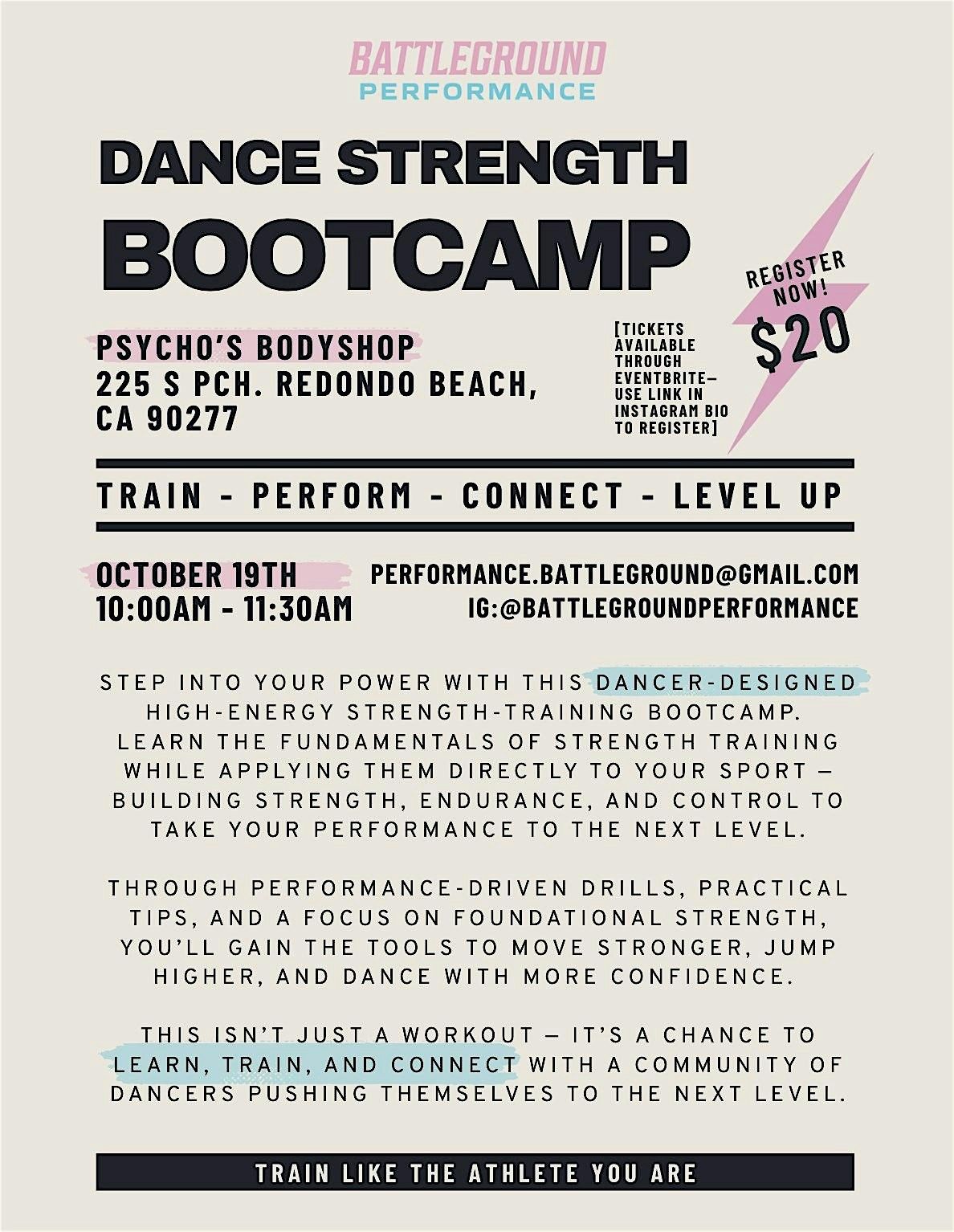 Dance Strength Bootcamp, 19 October | Event in Redondo Beach | AllEvents