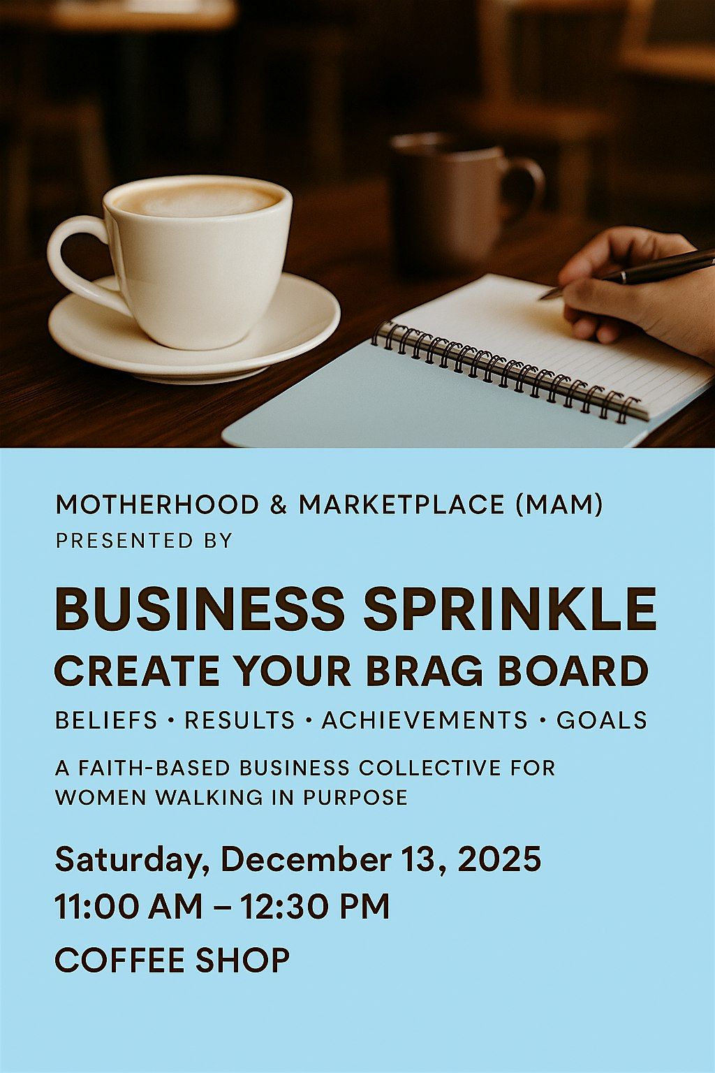 Business Sprinkle: Create Your Brag Board, 13 December | Event in Oakland | AllEvents