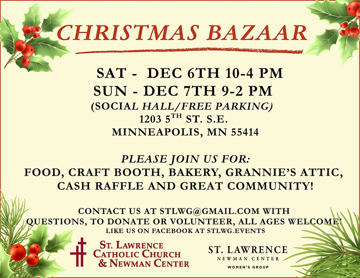 Annual Christmas Bazaar, 7 December | Event in Minneapolis | AllEvents
