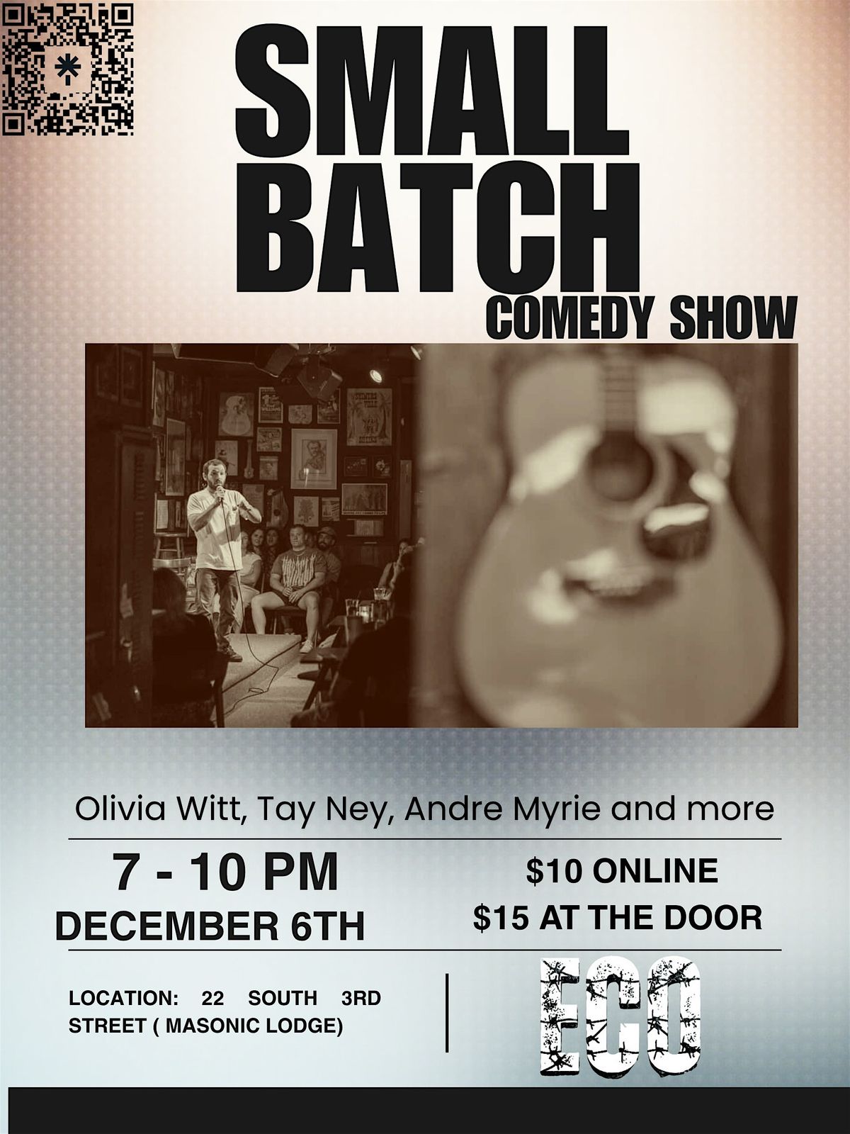 Small Batch Comedy Show, 6 December | Event in Easton | AllEvents
